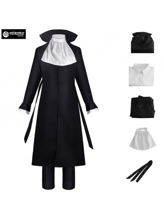 Set Akutagawa Stray Vestito Parrucca Carnevale Cosplay Dog Anime STDOG04